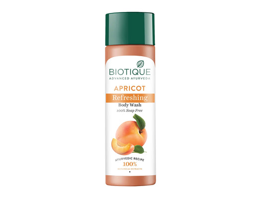 Biotique Apricot Body Wash | Revitalizing & Refreshing Cleanser for Glowing Skin