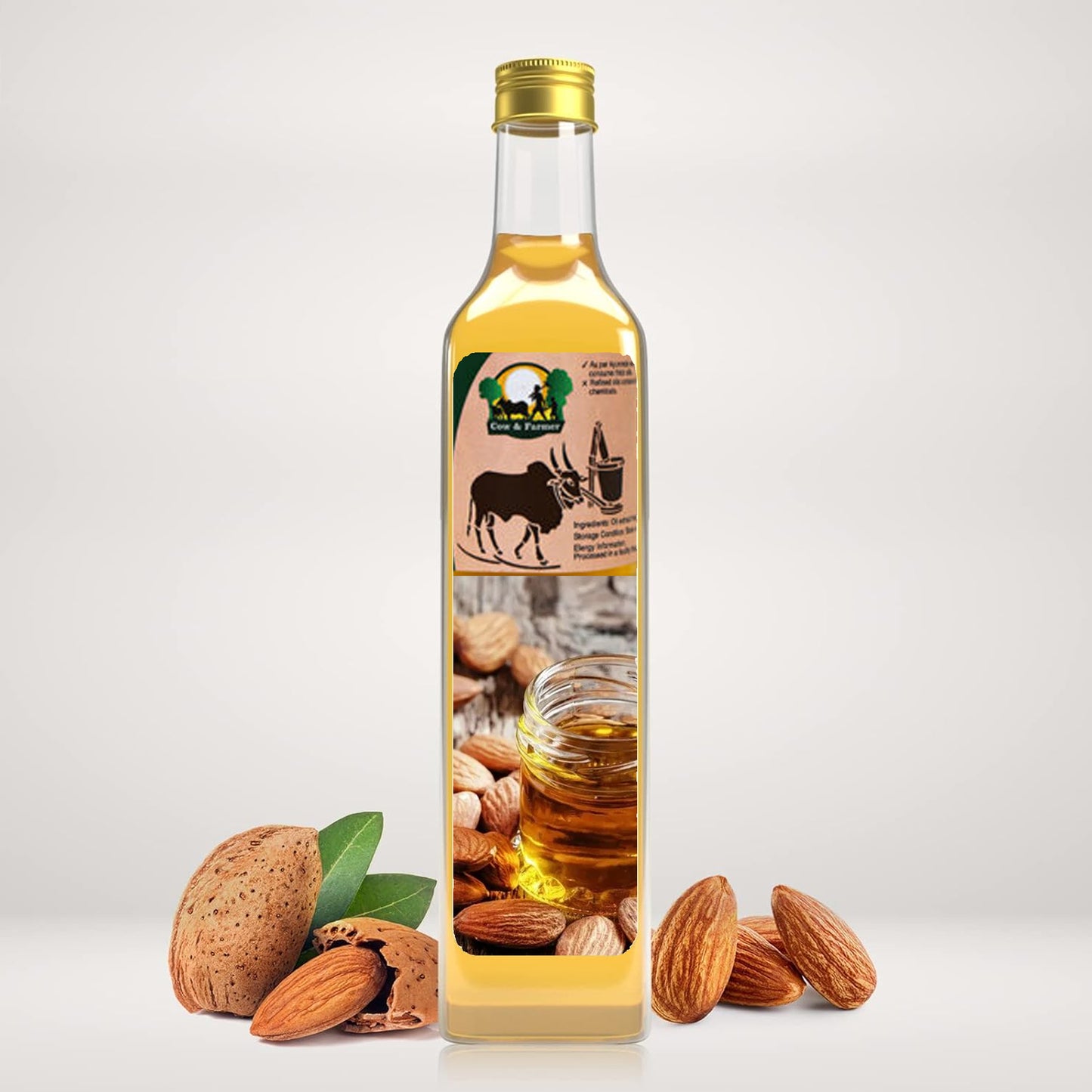 Bull Driven Cold Pressed Almond Oil 200ml