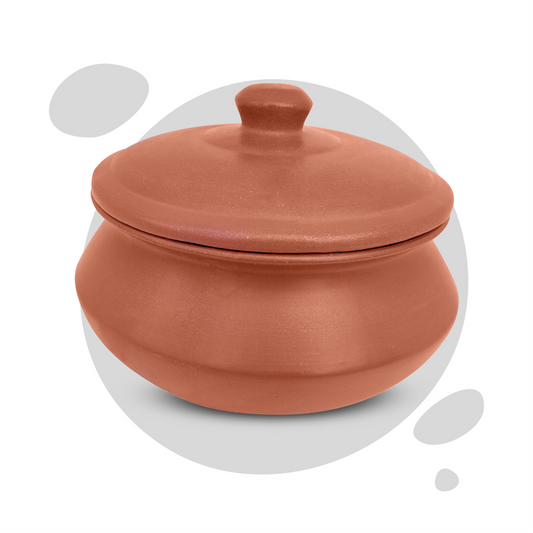 Clay Biryani Pot with Lid | Eco-Friendly, Natural Cookware for Authentic Flavors