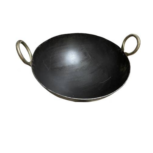 Iron Kadai with Steel Handle  | Durable, Traditional Cookware