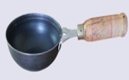 Iron Tadka Pan - Wooden handle -  5 Inch