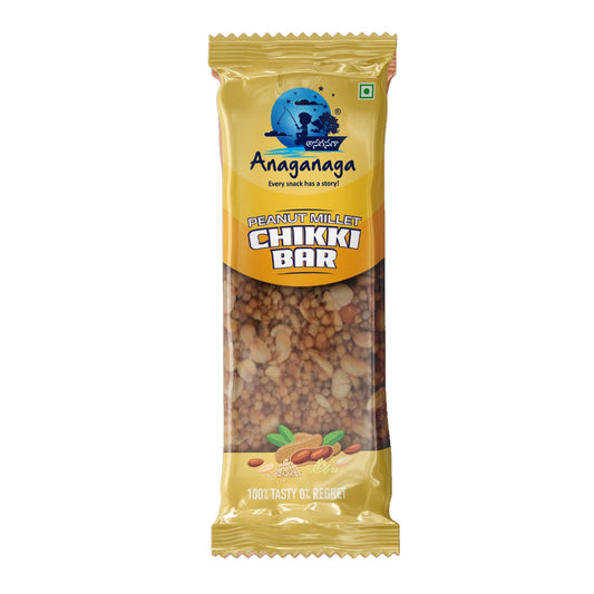 Peanut Millet Chikki Bar | Millet Bar | Traditional Healthy bar| Peanut Bar - 15 gms