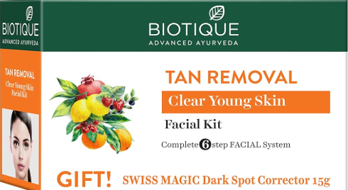 Biotique Tan Removal Clear Young Skin Facial Kit - 75gm