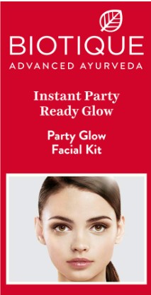 Biotique Party Ready Insta Glow Facial kit Complete 6 Step Facial Kit, 65g, Multicolor - 50 Gms