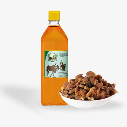 Bull Driven Cold Pressed Ippa/Mahua Oil (Pooja) from Tribals