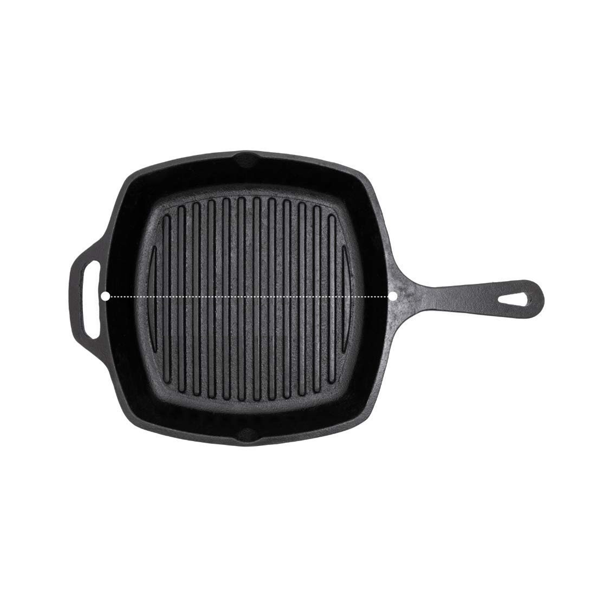 Cast Iron Grill Pan : "12-Inch,  Perfect Sear, Flavorful Grilling, Anywhere!