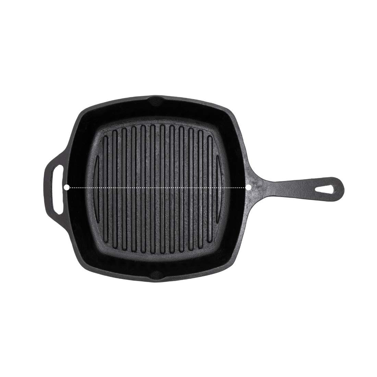 Cast Iron Grill Pan 10-Inch  | Pre-Seasoned Skillet with Ridges for Perfect Grilling – Indoor & Outdoor Use